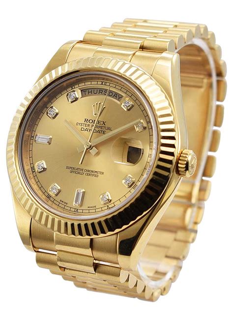 used rolex presidential 41mm yellow gold|rolex president gold price.